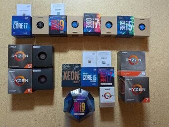 Sběratelské krabičky od procesorů Intel a AMD – i s chladiče