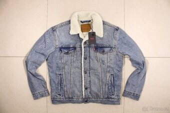 Pánská džínová bunda Levi's Trucker Sherpa M džíska