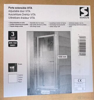 Dveře do sprchového koutu 1850mm x (790-910 mm / dle potřeby