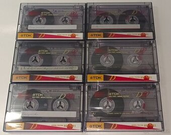 Audiokazety 6ks TDK D