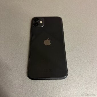 iPhone 11 128GB černý, 100% baterie, rok záruka