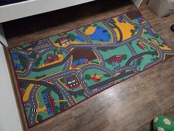 Koberec Breno silnice auta 200x95