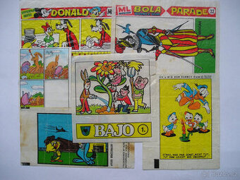 Obaly a obrázky ze žvýkaček