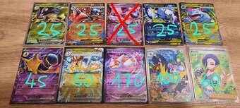 Pokémon karty EX a růžovky