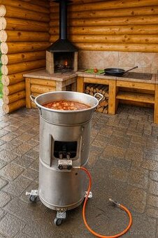 Nerezový kotel 45lit na guláš atd. na PB