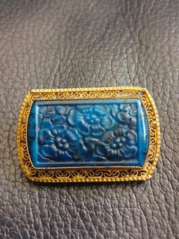 Starodávná 100 let stará brož, pěkný stav