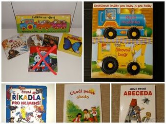 Knížky a leporela pro nejmenší - zvířátka, říkadla aj.
