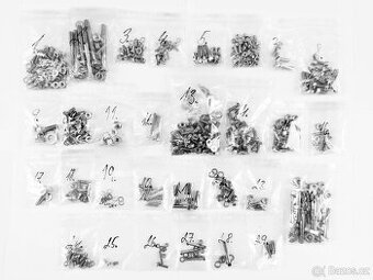 AERO 30, 50 sada šroubu kolies a karosérie