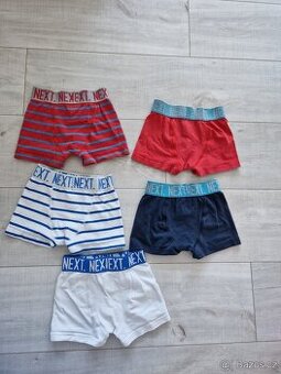 Boxerky, trenýrky Next, vel.104, 5 kusů