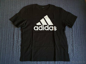 Nové černé triko Adidas Essentials Single Jersey Big Logo XL