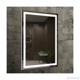 Koupelnové zrcadlo s osvětlením LED 80 x 60 cm - 1