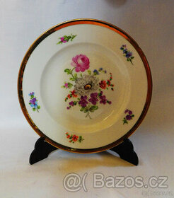 Míšeň, Meissen - starý porcelánový talířek