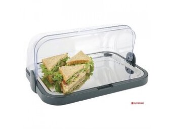 Chladicí vitrína/zásobník s odklápěcím víkem Roll-top singl