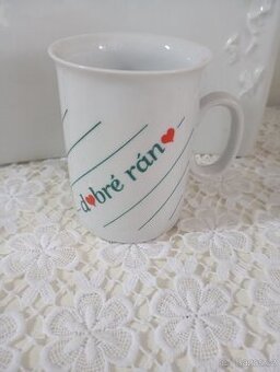 Retro hrnek Czechoslovakia Dobré ráno