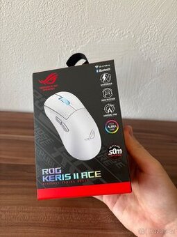 Herní myš Asus ROG Keris II Bílá