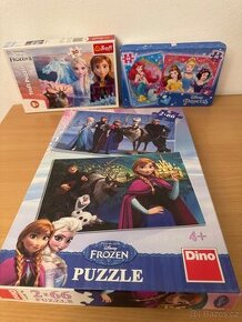 3x puzzle Frozen a princezny - 1