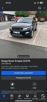 Range Rover Evoque 224TD 110kw