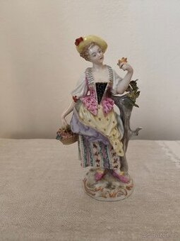 Passau žena nemecko porcelánová soška
