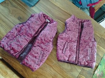 Zimní vesta dívčí 110 i pro dvojčata