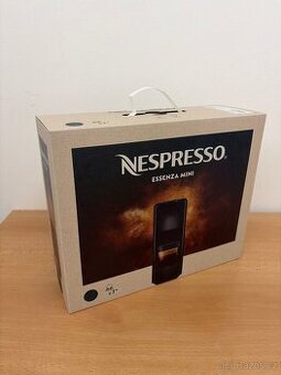 Nespresso Essenza Mini – černý, nový, kapsle - pressovač