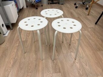 Ikea Marius stolička bílá 3ks