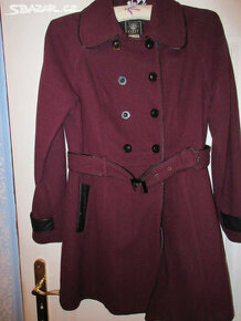 Vínový kabát vel 16, tj. 44. - 1