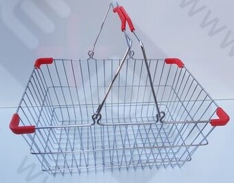nákupní košík drátěný chrom