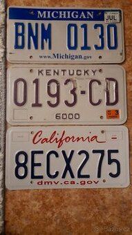 Registrační značky - US SPZ