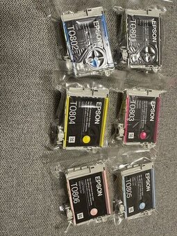 Epson sada 6ti barev do tiskárny na fotky