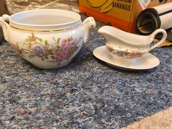 Porcelánová terina + omáčník