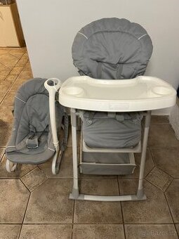 Hauck Sit N Relax 3in1 stretch grey jídelní židlička