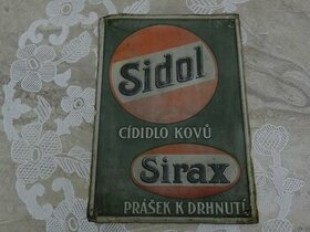 Stará reklamní cedule Sidol Sirax