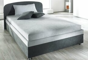 Čalouněná postel Two color šedá 180x200cm Nová