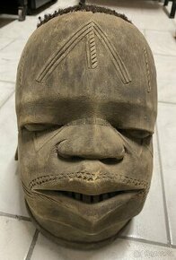 Prodám africkou dřevěnou masku (hlavu) - - 1