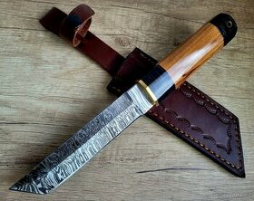 samurajský Damaškový nůž TANTO 27,5 cm handmade _2
