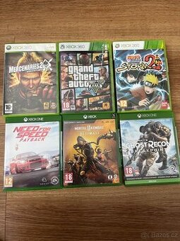 Hry na Xbox one,360 a ps2