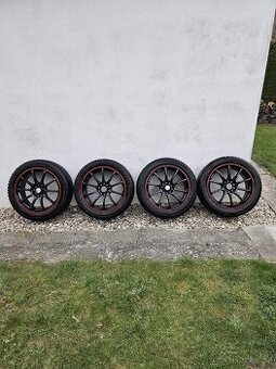 Alu kola 17 / 5x108/114,3 Advan Racing RZ black + zimní pneu