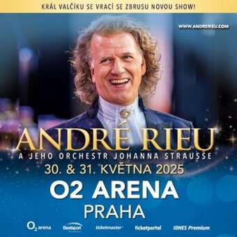 ❗André Rieu❗ O2 Aréna Praha - TOP vstupenky 30.5.2025