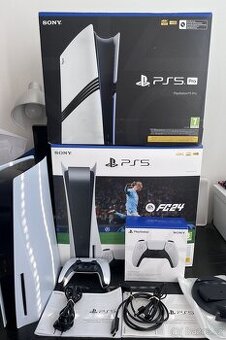 PS5 s mechanikou v záruce + ovladače Dualsense