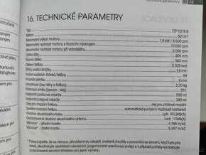 Prodám motorovou pilu Fieldmann FZP 5216 B