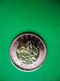 50,-kč rok 2019 unc ražební lesk - 1