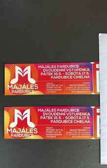 Majales Pardubice 2x vstupenka