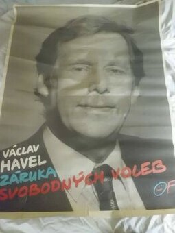 Původní Plakát - VÁCLAV HAVEL - Záruka Svobodných Voleb - OF