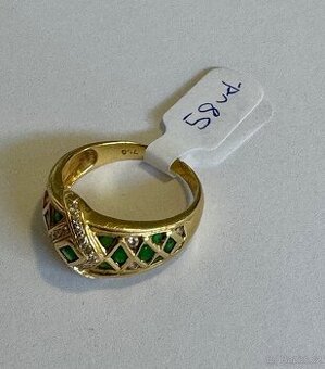 Zlatý prsten 18k 750/1000