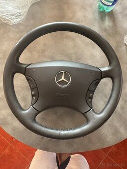 Volant kožený super original stav w220 motýl
