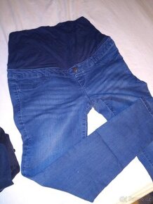 Těhotenské kalhoty a legíny L-XXL / 42-44-50 modré, černé