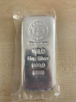 Investiční Stříbrný Slitek ARGOR - HERAEUS 1kg