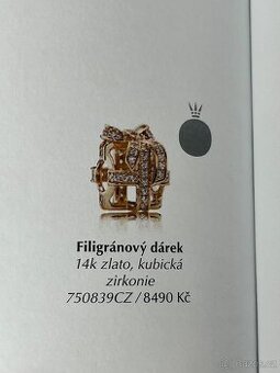 Zlatý korálek Pandora 585