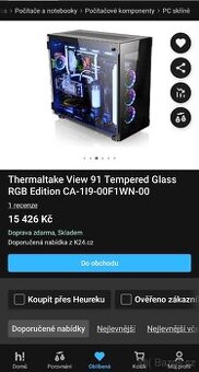 PC skříň/case thermaltake view 91 + 420mm AIO