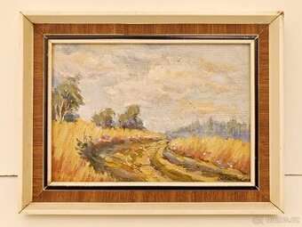 Obraz Josef OŠKRDA, Vysočina, olejomalba 14x18
